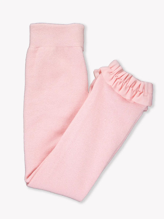 Pink Footless Ruffle Tights