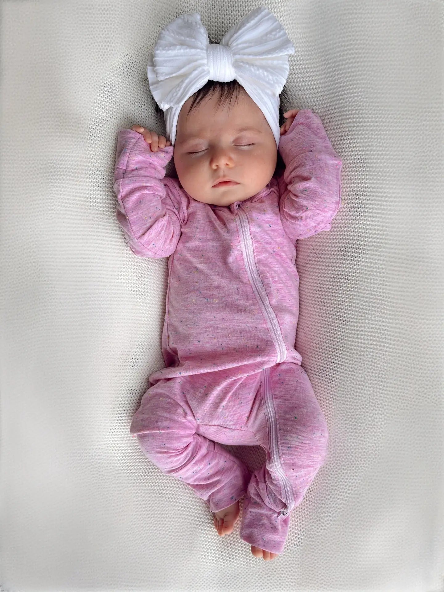 Pink Speckle 2 Way Zippy