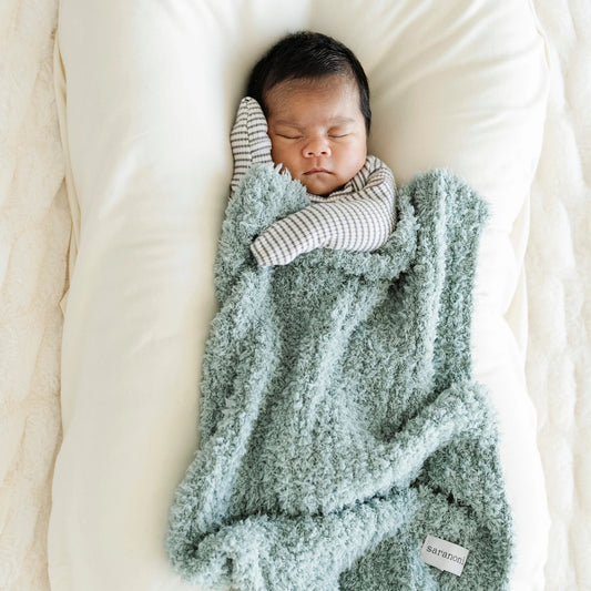 Ribbed Bamboni Mini Blanket - Surf