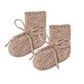 Knit Booties - Heathered Almond