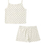 Pointelle Floral Lounge Set