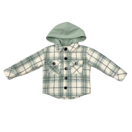Plaid Hooded Shacket