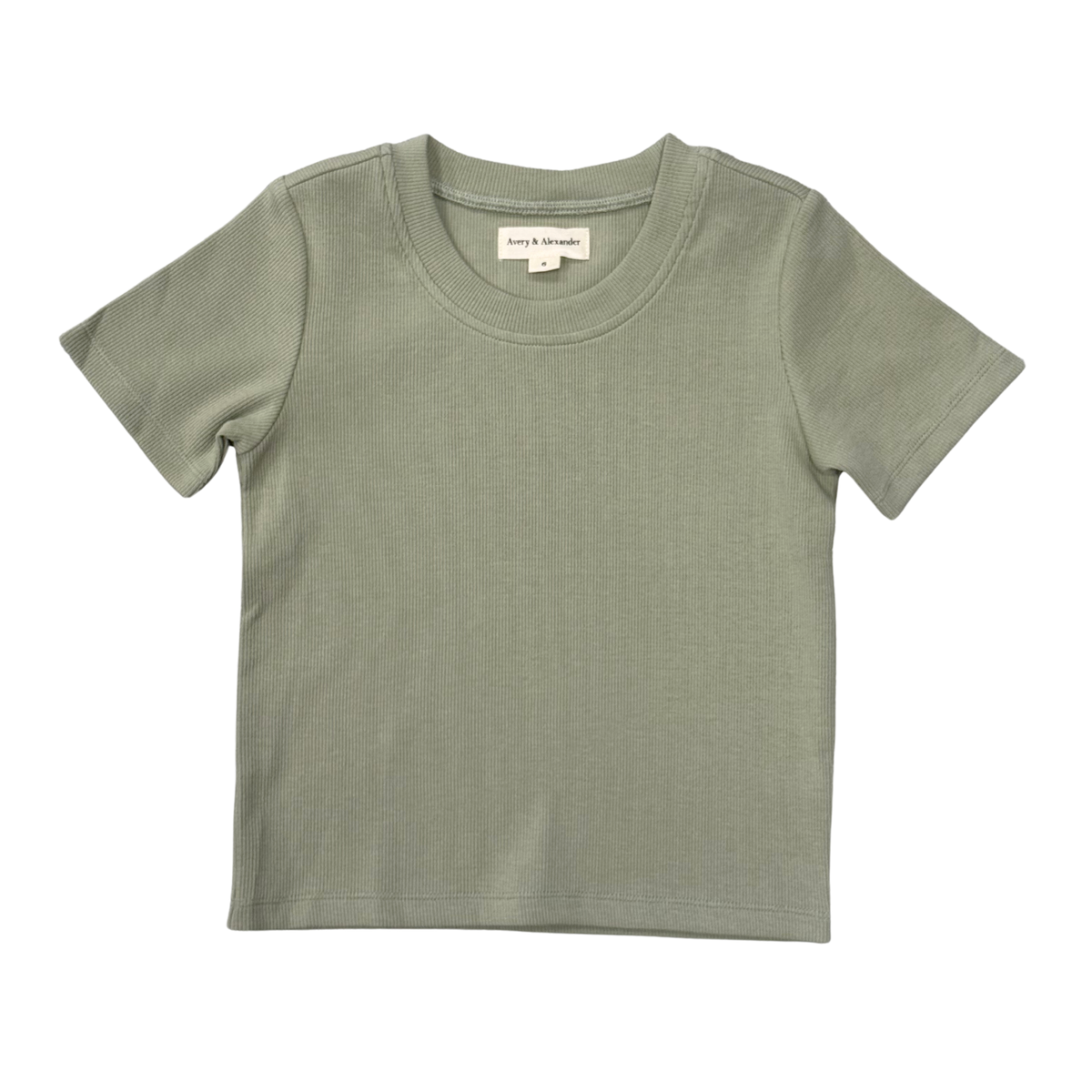 Ribbed Short Sleeve Tee (2 Colors)