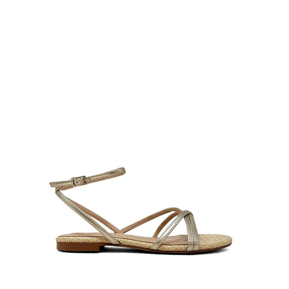 Gold Strap Sandals