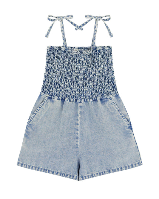 Denim Washed Romper