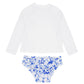 Marina Blue Ruffle Rashguard Set