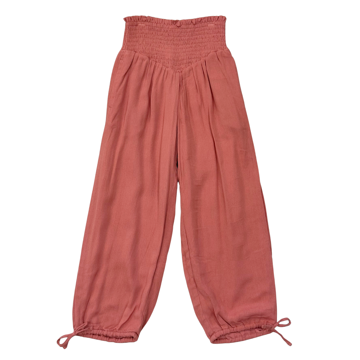 Harem V-Waist Tie Pants