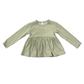 Ribbed Peplum Shirt