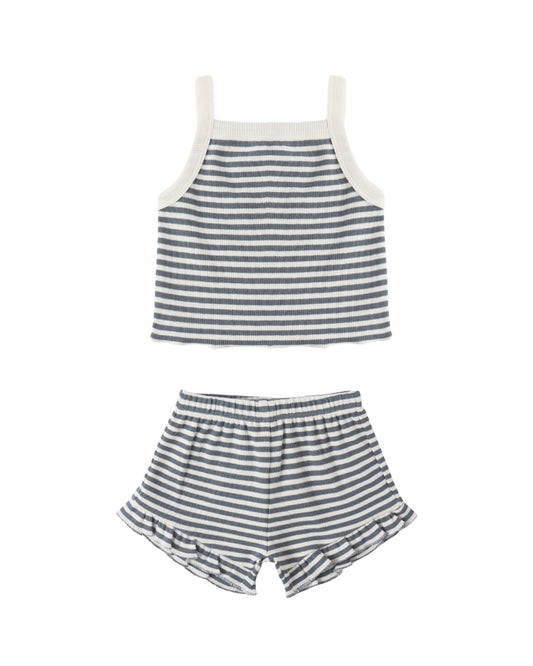 Ocean Stripe Short & Tank Set