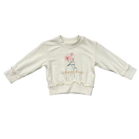 Ruffle Hem Sweatshirt