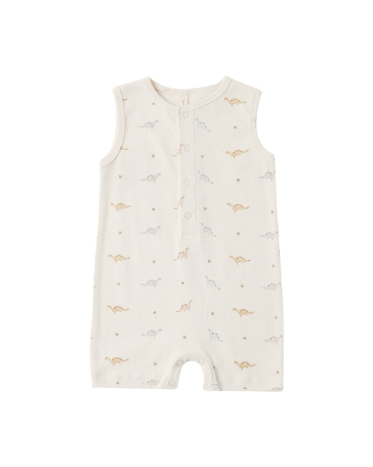 Ribbed Henly Dino Romper