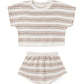 Summer Knit Oat Stripe Set