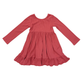 Ribbed Ballet Dress - Dusty Cedar