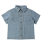 Denim Short Sleeve Overshirt