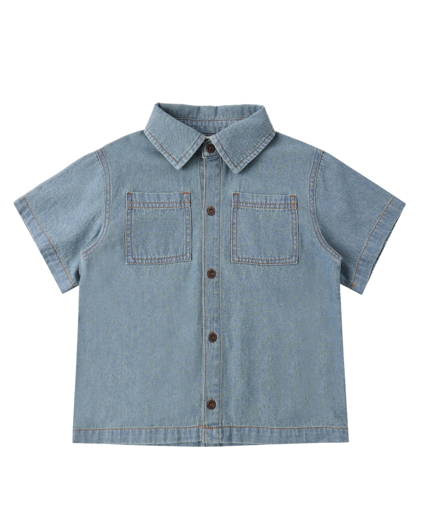 Denim Short Sleeve Overshirt