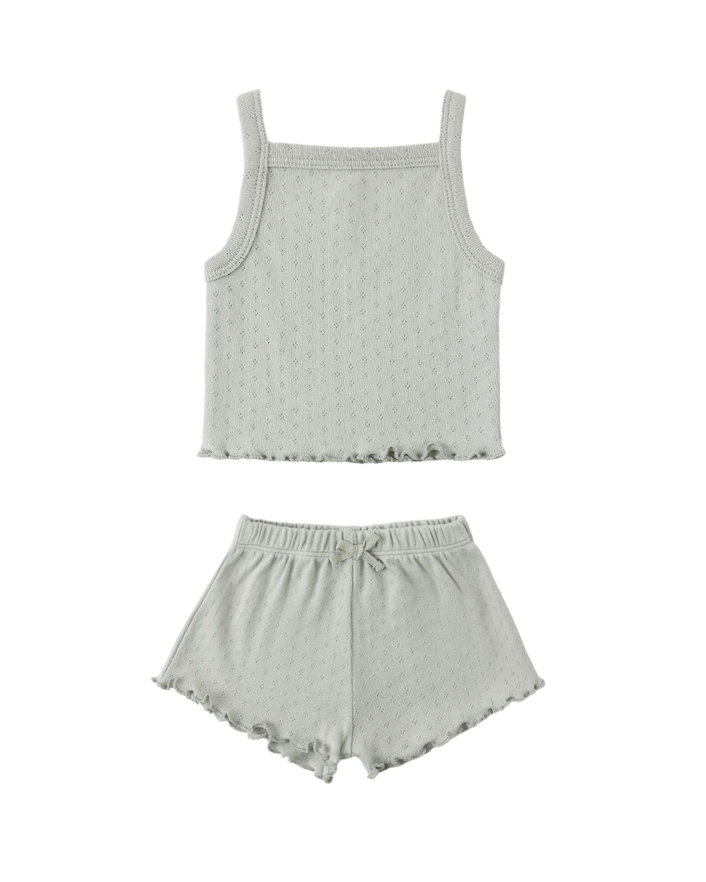 Sage Pointelle Tank & Short Set