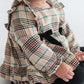 Plaid Long Sleeve Waterfall Bow Swing Top & Bloomer Set