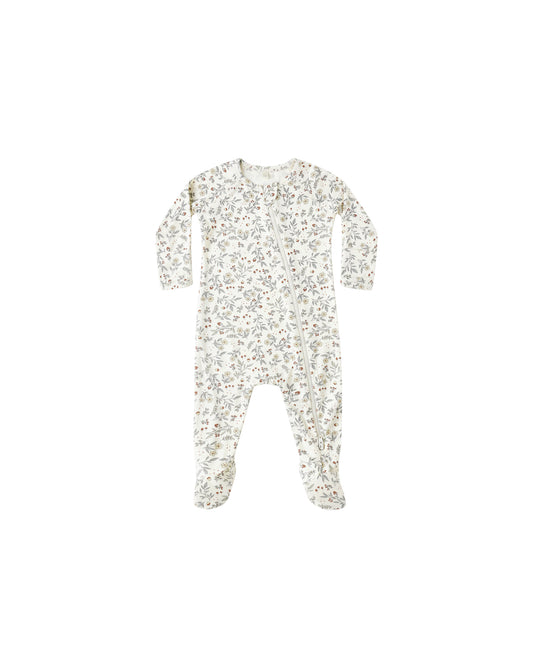 Bamboo Woodland Zip Footie