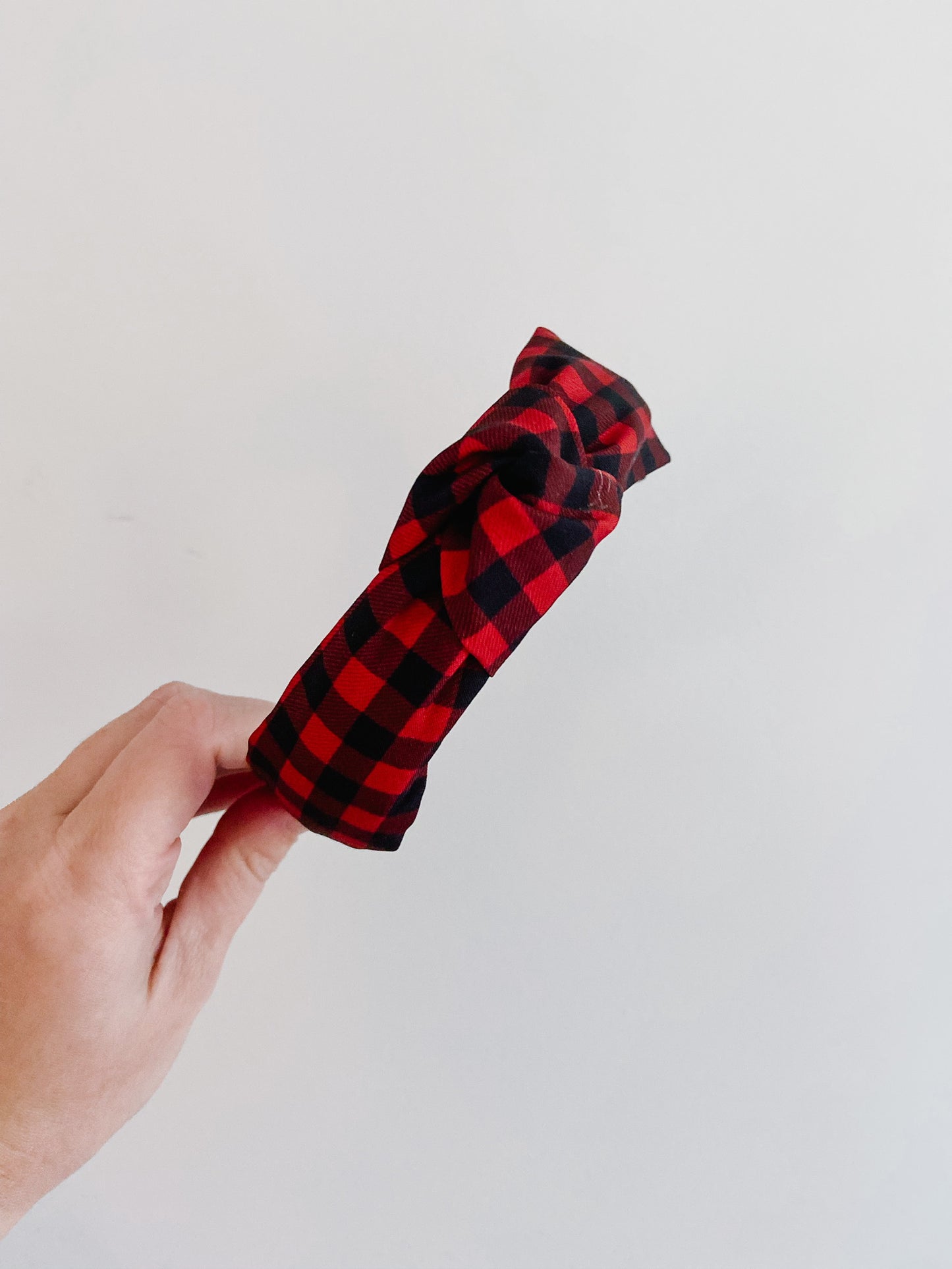 Buffalo Plaid Knotted Headband